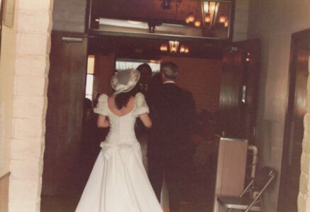 3-Ceremony, dad walking Lisa down the isle