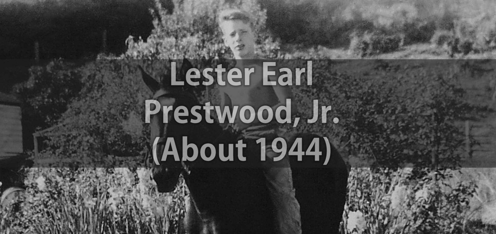Les Jr. About 1943 Riding Sweetheart