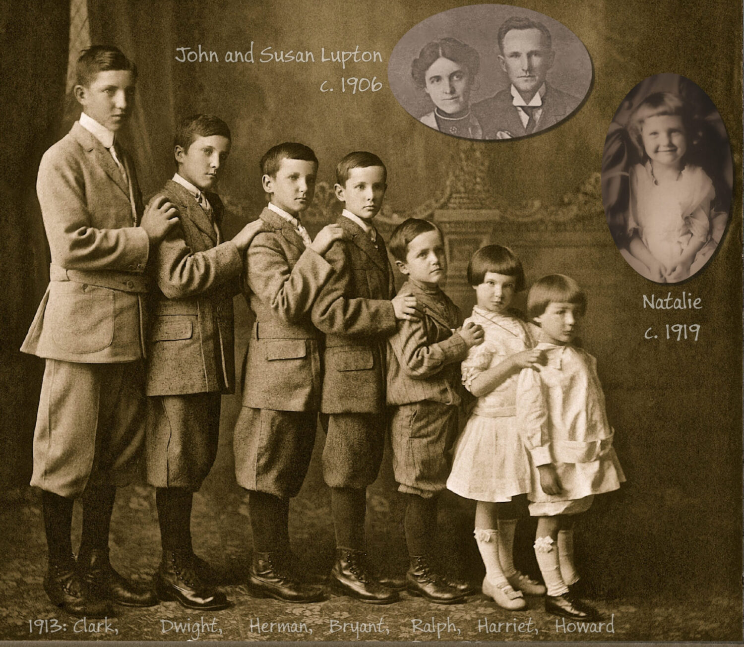 1913 abt, Lupton Kids, Turn of the Century
